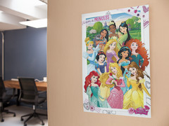 DISNEY I AM A PRINCESS Wall Vinyl Decal Cartoon Girls Poster Print Removable
