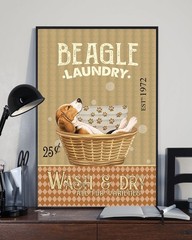 Beagle Laundry Wash and Dry All Fur Varieties Dog Poster
