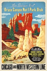 1950s Visit Bryce Canyon National Park Vintage Style Travel Poster – 24×36