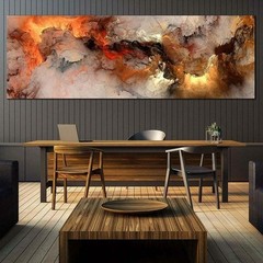 Canvas Wall Art Print Nordic Abstract Style Living Room Decor 40x120cm