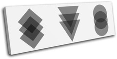 Geometric Shapes Office Minimal Abstract SINGLE CANVAS WALL ART Picture Print