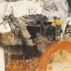 54W»x27H» TANTI PERCHE by MAURIZIO PIOVAN – ORANGE EARTH TONES CHOICES of CANVAS