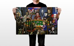 Horror Slashers Playing Cards Poker Film Art Wall Room Poster – POSTER 20×30