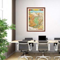 Old Map of Yosemite National Park, CA 1931 – Vintage Yosemit