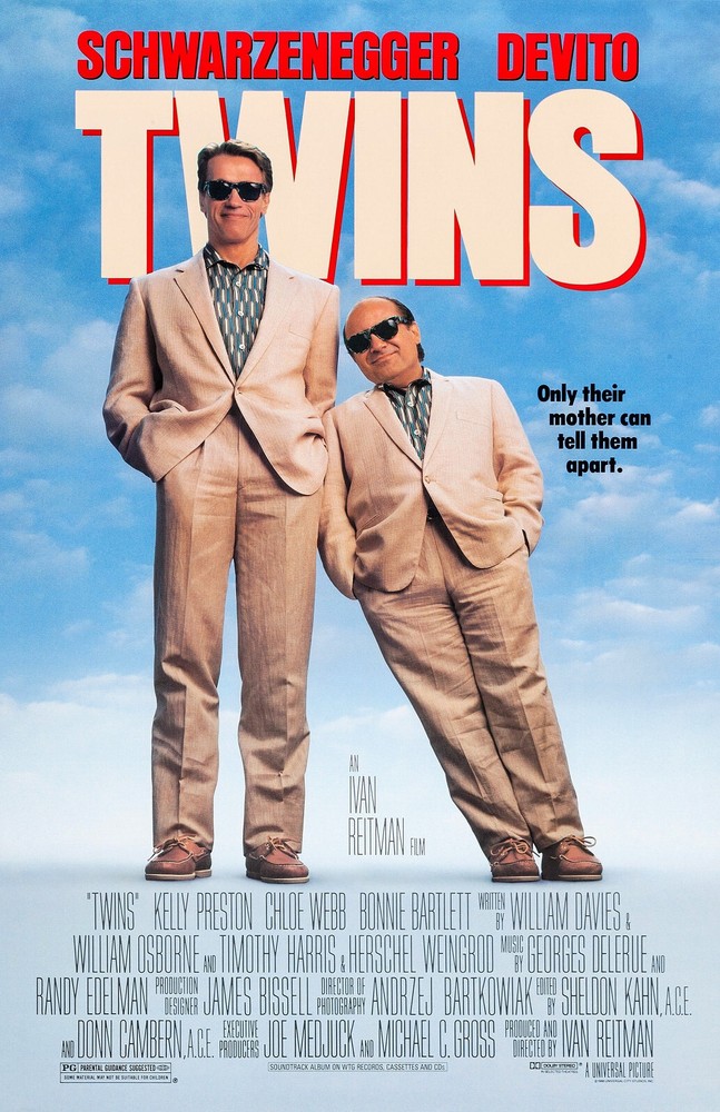 AA5776 Twins Film By Ivan Reitman 1988 Movie Poster 11×17
