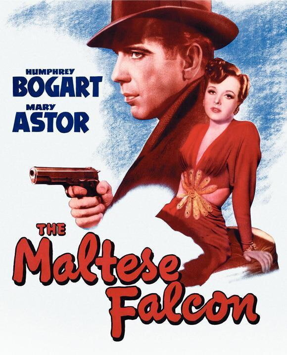 69148 The Maltese Falcon Humphrey Bog Mary Astor Wall Decor Print Poster