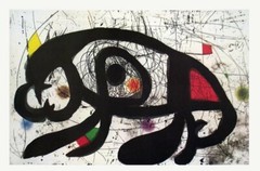 JOAN MIRO Shadows (No Text) 21.75″ x 33.5″ Poster 1979 Surrealism Multicolor