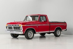 1976 ford-F100 Ranger XLT red | 24×36 inch POSTER | vintage classic pickup truck