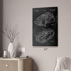 Virtual Boy Head Unit Patent Wall Art: Vr Gift, Gameroom Decor, Video Game Gift