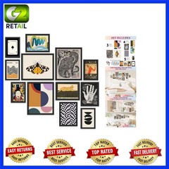 12-Piece Unframed Art Print Set – Eclectic Abstract Wall Decor for Modern Living