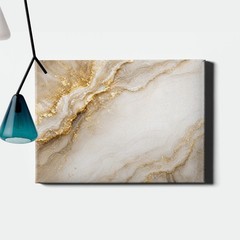 Abstract Marble Art Print Gold Veining Texture Design