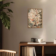 Framed Wall Art Vintage Wall Decor Floral Canvas Art Botanical Pictures Bird …