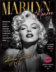 Marilyn Monroe Wall Art 8.5×11 Print Hollywood Icon Glamour Decor Vintage Style