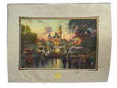 Disneyland 50th Anniversary 14×18 Castle Walt Disney Poster Print Thomas Kinkaid