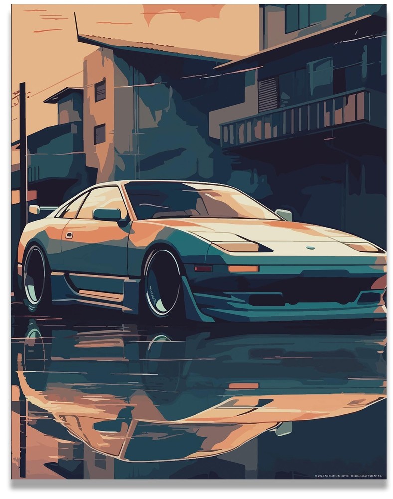 Striking Cars 11×14 Poster Print | Classic Car Artwork | Gallery-Quality Print |