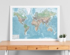 Classic World Map Poster Premium Quality Choose your Size
