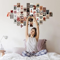 Downtown Girl Room Decor, 50pcs Y2k Posters with Stickers, Vintage Downtown G…