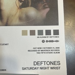Deftones Saturday Night Wrist Album Cover 8” X 12” Canvas Vinyl Print