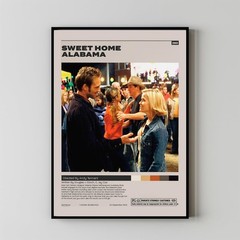 Sweet Home Alabama Movie Poster, Andy Tennant, Minimalist Movie Poster, Unframed