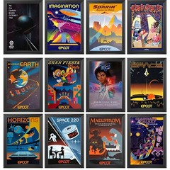 EPCOT Center Disney Attraction Posters 12″x18″ ~~ CHOOSE YOUR OWN