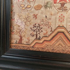 Jane Ballard Printed Photo Of Sampler Embroidery 16″ x 24.5″ Framed