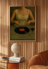 Vintage Vinyl Record Wall Art Retro Music Poster Classic Record Player Decor
