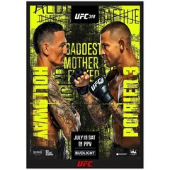 UFC 318 Holloway vs Poirier 3 Fight Poster July 19 2025 Official Event Art