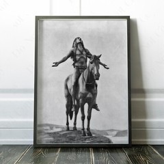 Appeal to the Great Spirit 1921 Native American On Horse Wall Art Poster Print