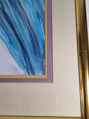Dolona Roberts «Spirit Blanket» Native American Heavy Double Matted Framed Print