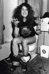 OZZY OSBOURNE ‘Drinking on the Toilet 12×18″ Poster Print Funny Bathroom Decor