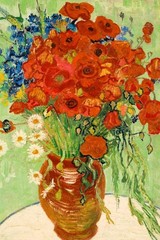 Vincent Van Gogh Red Poppies And Daisies Van Gogh Wall Art Impressionist Paintin