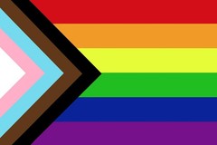 Progress Pride Flag Black Brown LGBTQIA Rainbow 18″L x 12″W, Multicolor