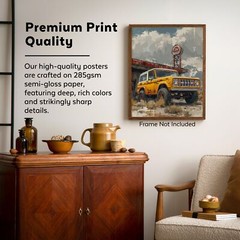 1967 Bronco Poster Car Wall Decor Room Men 11×14 Inches Unframed