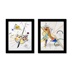 Black Picture Frame and Real Glass Made to Display Pictures or photos (Set of 2)