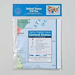2x Wall Map Of The United States USA Road Travel Maps City Name US Poster 28×40