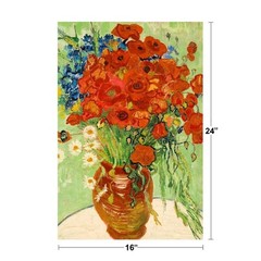 Vincent Van Gogh Red Poppies And Daisies Van Gogh Wall Art Impressionist Paintin