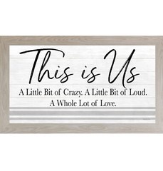 This Is Us – A Little Bit Crazy Loud Love – Framed Wall Art by Summer Snow