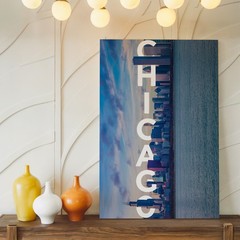 Chicago Skyline Cityscape Canvas Wall Art Print Modern Urban Architecture Home