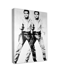 Double Elvis by Andy Warhol Canvas Print, Elvis Presley Vintage Pop Art Poster