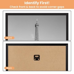 upsimples 12×16 Picture Frame Black 3 Pack, Scratch-Proof Poster 12×16,