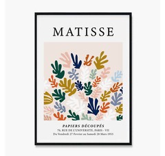 Matisse Art Print Poster, Matisse Cut Outs, Matisse Art Papiers de Coupes Multi