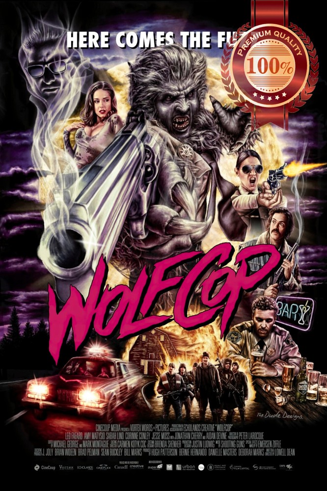 WOLFCOP 2014 ORIGINAL MOVIE CINEMA PRINT PREMIUM POSTER