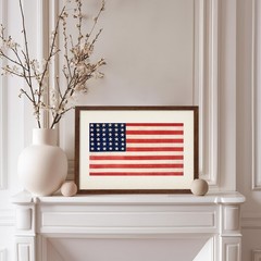 36-Star Flag of the United States Poster – United States Of America Print – U…