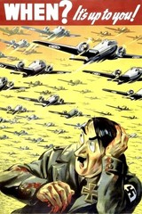 When? It’s up to you! World War II Propaganda Hitler Planes Poster 22″ x 33″ New