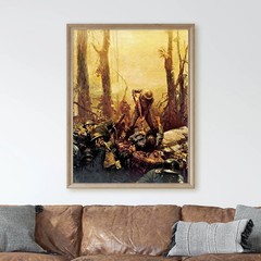 June 1918 American Marines Battle Belleau Wood World War 1 Wall Art Poster Print