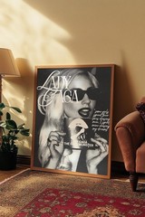 Lady Gaga LG7 Era Poster Dark Pop Music Wall Art High Fashion , Unframed