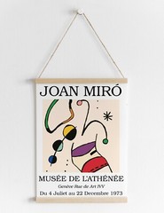Joan Miro 1973 Exhibition Museum Retro Vintage Wall Art Poster Print