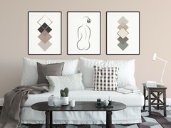 Earth Tones Geometric Scandi Printable Art 20+ frame size options
