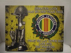 Vietnam War Vietnam Veterans of America Military 14″ x 11″ Canvas Print Wall Art