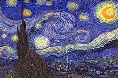 Vincent van Gogh The Starry Night Vibrant Fine Art Print Poster 36×24